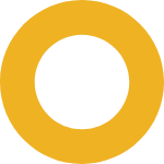 hollow yellow circle