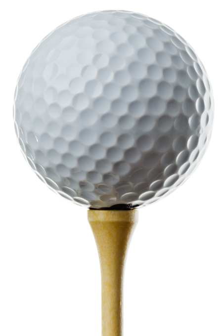 golf ball on tee